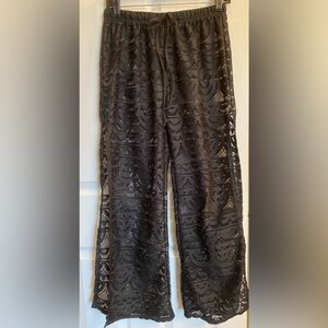 New Black Swimsuit Coverup Pants Size Small
